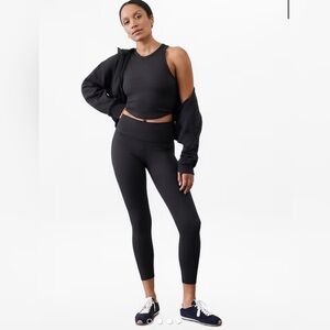 Athleta Transcend Rib High Rise 7/8 Legging size large TALL